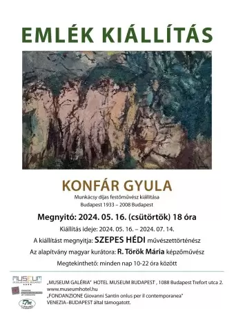 Konfár Gyula's Art Exhibition